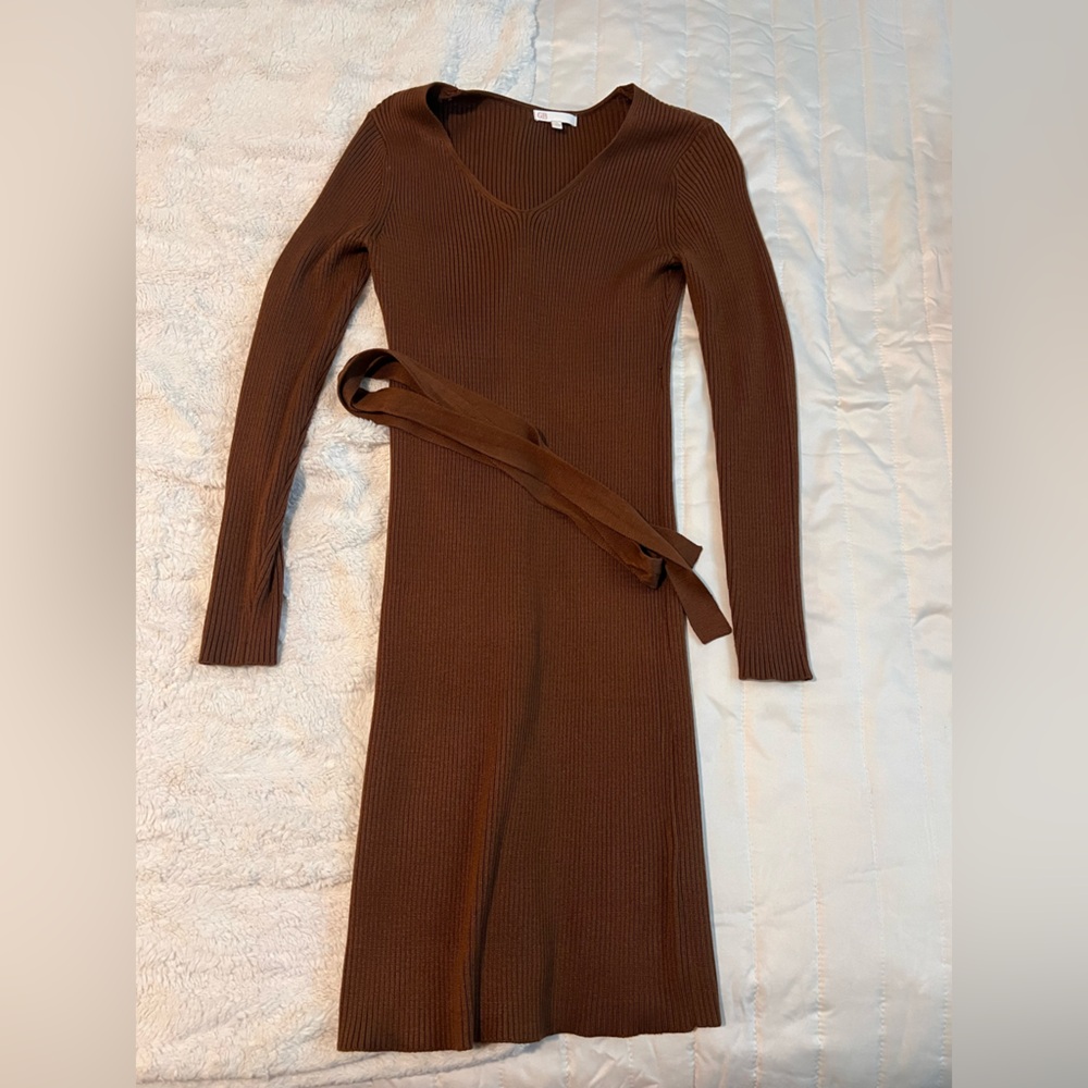 Giani Bernini Elegant Brown Knit Jumpsuit
